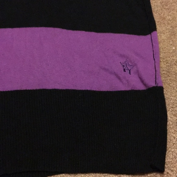 Nollie Purple/Black Long Sweater Size S - Picture 4 of 5